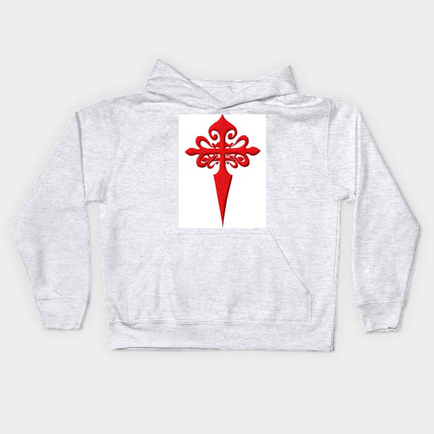 cross of santiago Kids Hoodie by Talcomunca